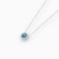 0.41カラットの上質なアレキサンドライトをセッティングしたダイヤモンドペンダントネックレス　01
