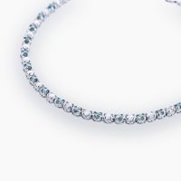 合計2ct超えのアレキサンドライトを贅沢に60ピ-ス使用したプラチナダイヤモンドブレスレット 01