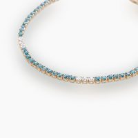 合計2ct超えのアレキサンドライトを贅沢に60ピ-ス使用したK18PGダイヤモンドブレスレット　01