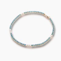 合計2ct超えのアレキサンドライトを贅沢に60ピ-ス使用したK18PGダイヤモンドブレスレット　04